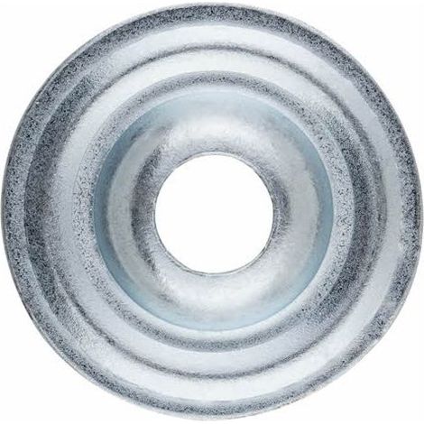 Rosace plate pour colliers - Zingué 25 mm (1/2)