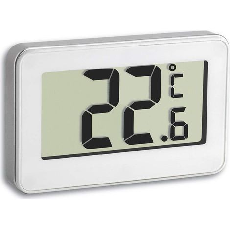 Digital thermometer, 30.2028.02, versatile, temperature measurement in the refrigerator, readable, white