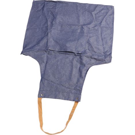 Küchenschürze aus blauem Denim-Canvas, verstellbar, zum Kochen, Backen und Malen (1/5)