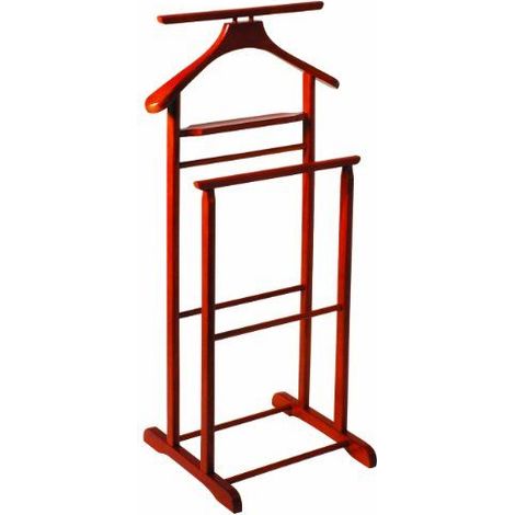 Valet de nuit 47x36x102 cm en bois massif marron