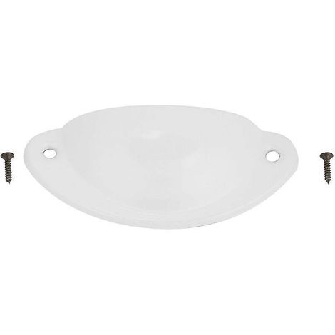 Metall-Schubladen-Schrank-Möbelknopf, antiker Muschelgriff, Handbeschlag (Weiß)