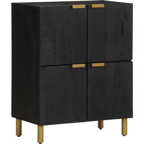 Sideboard Schwarz 60x33x75 cm Holzwerkstoff vidaXL (1/5)