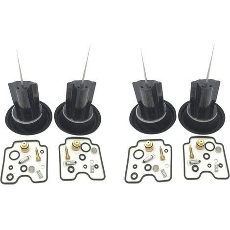 Kit di riparazione del carburatore per motociclette, 4 set, membrana, pistone, parti del carburatore (1/4)
