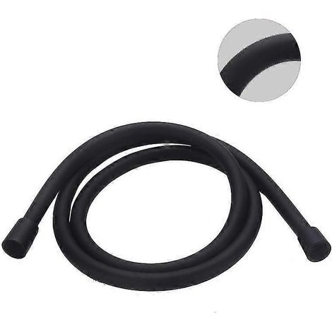 High Pressure Resistant Pvc1.5 Mia Light Black Bathroom Splash Shower Hose (1/2)