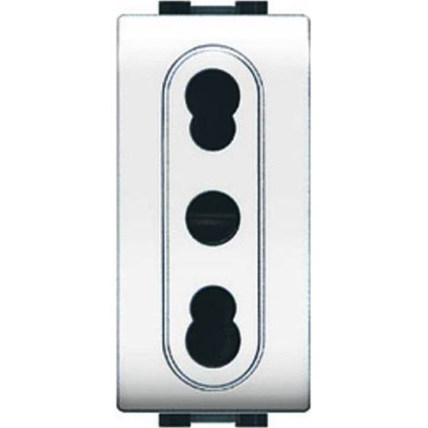 12 x LIFE 4045 WH PRESA BIVALENTE BIANCO