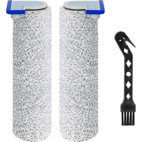 Brosse à rouleaude de rechange pour Ecovacs Deebot X8 Pro Omni / X8 Omni Aspirateur Accessoires, 2 Brosse à rouleaude + 1 Brosse de nettoyage (1/5)