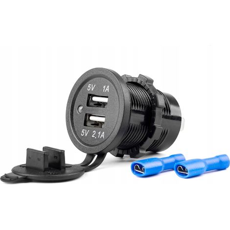 Toma de corriente USB para cargador de yate, barco, autocaravana, coche, resistente al agua. (1/4)