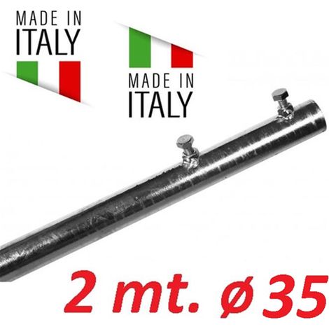 Palo Singolo Antenna 2 Metri Spessore 1 Mm Tv Wifi Diametro 35 Made In Italy 35 MM