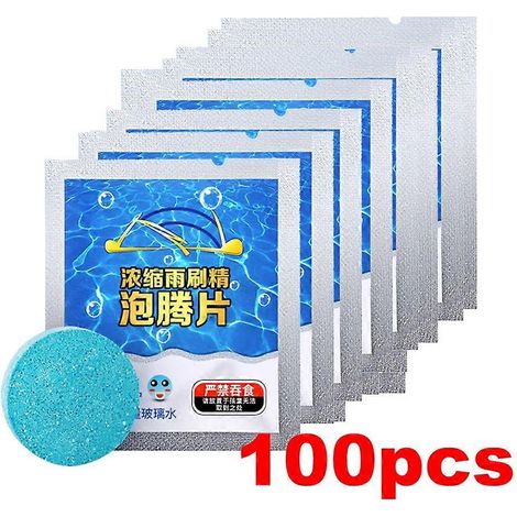 Lot de 500 comprimés effervescents condensés pour lave-glace de voiture (1 comprimé = 4 L) (1/5)