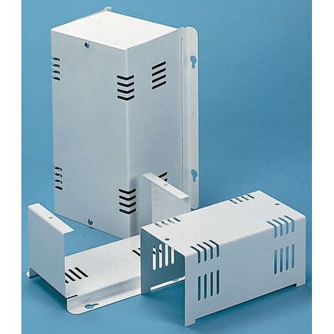 Boîtier d'instrumentation RS PRO en Acier laminé à froid Blanc, dim. ext. 500 x 180 x 130mm ( Prix pour Boîte de 1 )