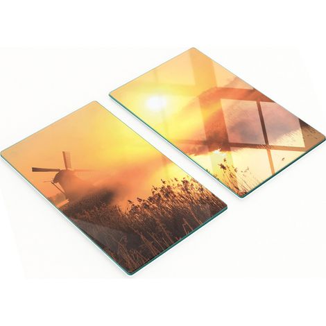 Dekorative Glas-Schneide- und Servierbretter Sonnenmühle 2x30x52 cm (1/5)
