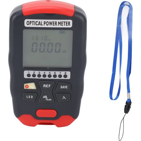3-en-1 Testeur de fibre optique RJ45 - Puissance optique LED réactive rapide -70 à +10dBm, compteur précis sensible (1/5)