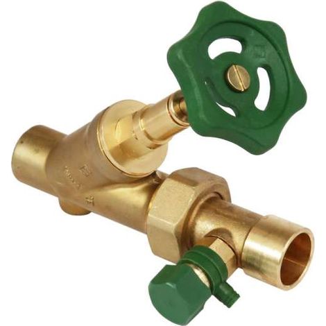 SEPP-DIN-Basis Freistromventil 28mm Löt x Verschrbg. Löt 1437 mit Entleerung 0048928