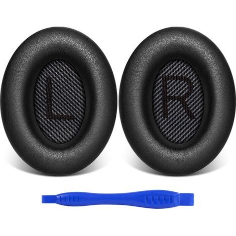 Coussinets pour Bose QuietComfort 35 et QC35 II - Oreillettes de Remplacement pour Casque QC25 QC15 /Ae2 Ae2i Ae2w (Noir)