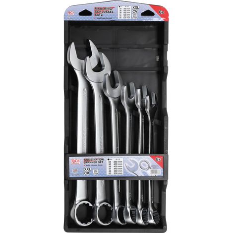 CHIAVI COMBINATE XXL GRANDI DIMENSIONI DA 34 A 50 MM - 6 CHIAVI BGS TECHNIC
