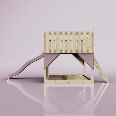 PolarPlay Plattform Sternenhimmel aus Holz in Rosa