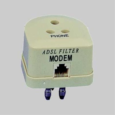 Spina/presa telefonica tripolare con filtro adsl (1/2)