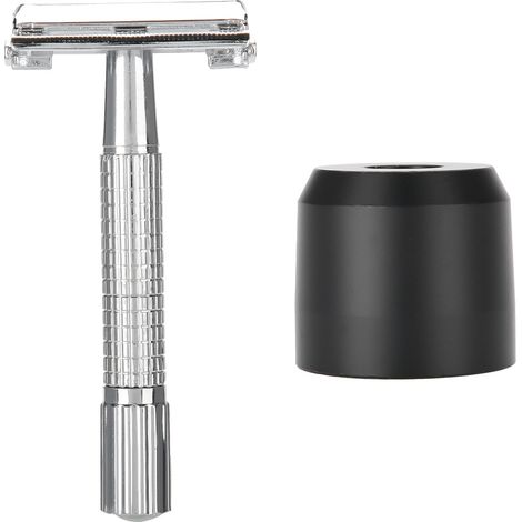 Kit rasage homme classique en alliage, support rasoir de sécurité + set complet. (1/5)