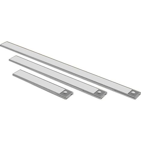 Lampe de placard sans fil à détecteur de mouvement 12/23/40 cm, rechargeable par USB, lampe sous meuble magnétique, veilleuse murale pour cuisine et escaliers (1/5)