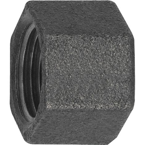 Riegler Kappe 300, Rp 1/2 i. Temperguss schwarz