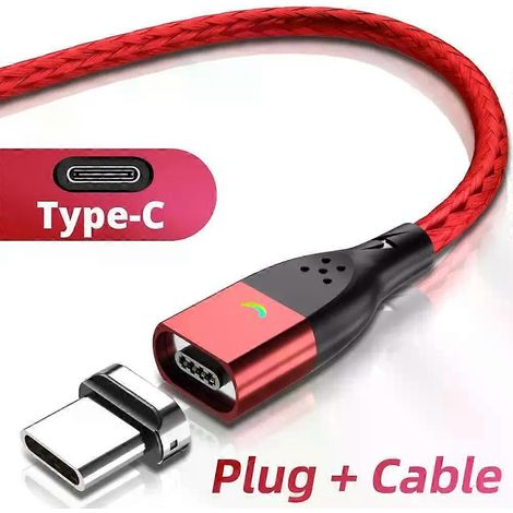 ANMONE Magnetisches Ladekabel Typ C Micro-USB Schnellladekabel für Xiaomi Redmi Note 7 Typ-C Kabel USB-C Micro-USB Ladekabel Datenkabel-JXLGV (1/4)