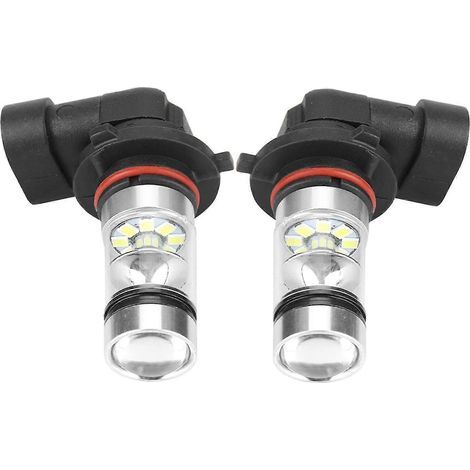 Kit de 2 ampoules LED blanches haute luminosité 9006/HB4 100W pour phares antibrouillard de voiture