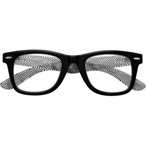Lunettes de lecture rayées noires +1,50 B16 Zippo