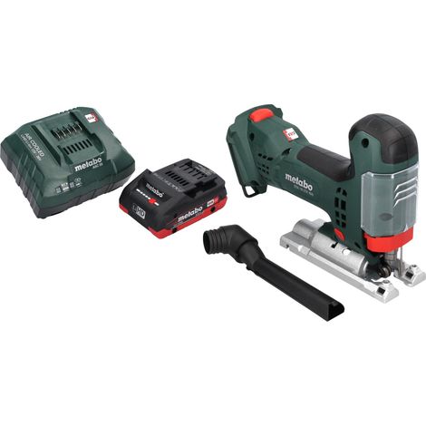 Scie sauteuse sans fil Metabo STA 18 LTX 100 18 V 100 mm Brushless + 1 batterie LiHD 4,0 Ah + chargeur