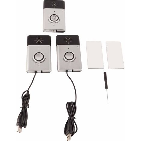 Interphone vocal sans fil intelligent, sonnette de porte, système de contrôle d'accès intérieur/extérieur, argent-AquaForge