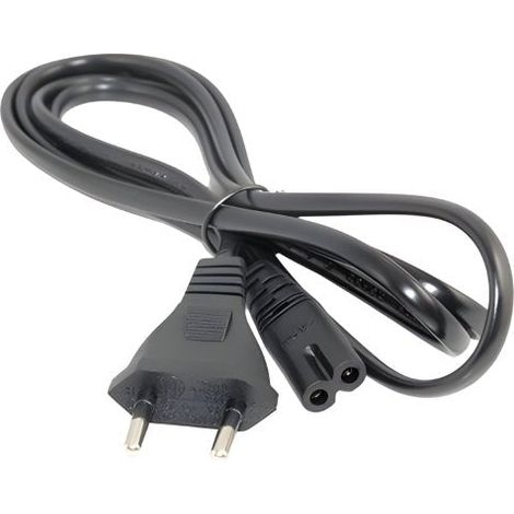 Optonica – Câble d'alimentation 2 têtes 220-240V 1M Noir – Résistant à l'usure – Flexibilité d'utilisation pour installations électriques – Compatible tubes néons T5