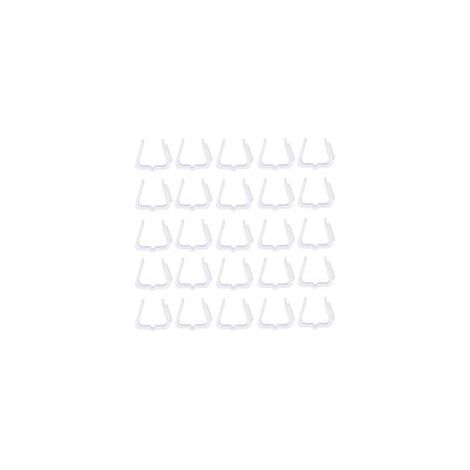 Kit de 100 crochets de décoration extérieure pour Noël – Résistants aux intempéries, adaptés aux gouttières, clôtures et façades – Colorés et prêts à l’emploi (1/5)