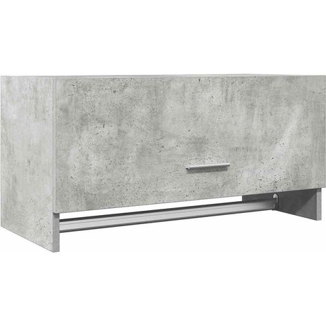 Maison Exclusive - Armadio Grigio Cemento 70x32,5x35 cm in Legno Multistrato
