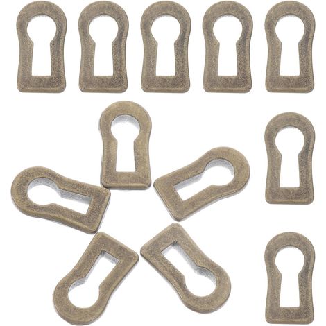 VOSAREA Lot de 12 plaques décoratives ovales en métal pour (1/5)