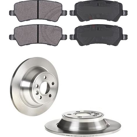 KIT FRENI POSTERIORI compatibile con VOLVO V70 III (135) - DISCHI + PASTIGLIE OEM: P 24 078 , P 86 021 , P 44 017 / 17933 , 17908 , 17931 /SOSTITUZIONE DIRETTA/BASSA POLVERE/SILENZIOSO (1/5)