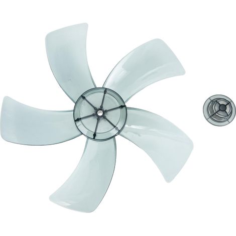 1 Ensemble De Pales De Ventilateur En Plastique 5 Feuilles Lame De Ventilateur Universelle Lame De Ventilateur Sur Pied Pièce De Rechange De Ventilateur 12 Po Avec Écrou Couvercle (1/5)