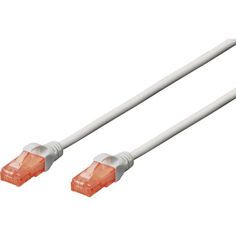 Digitus DK-1612-010 RJ45 Patchkabel CAT 6 U/UTP 1.00 m Grau verdrillte Paare 1 St.