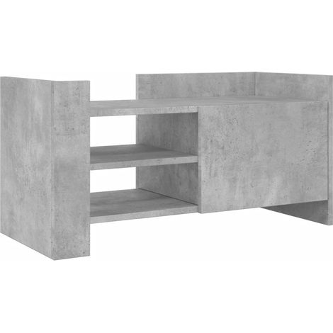 Mobile TV multimediale scaffale per televisione televisore buffet sala da pranzo soggiorno camera da letto 80 x 35 x 40 cm derivati del legno grigio 020026270