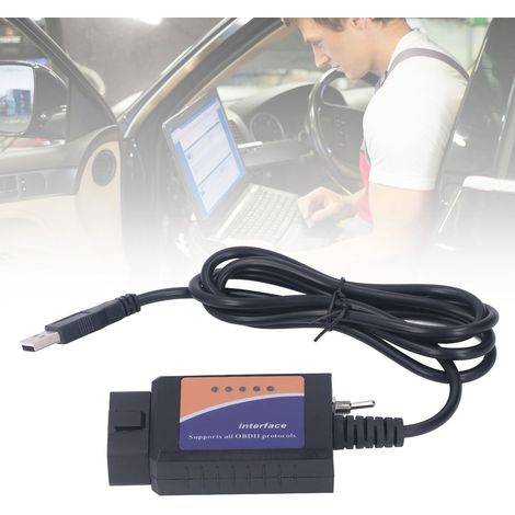 Commutateur FTDI ELM327 PIC18F25K80 pour diagnostic automobile avec CD, compatible avec tous les protocoles OBD2.