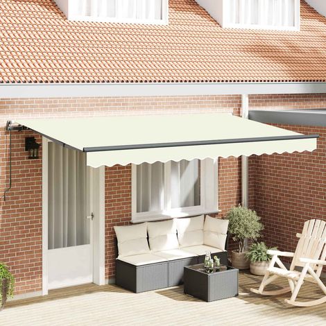 Toldo Retráctil Crema 350 x 200 cm tela