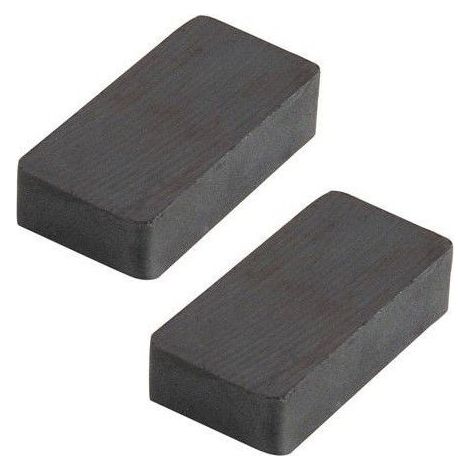 Aimant Ferrite Rectangulaire 40x20x10 mm. (Blister 2 pièces)