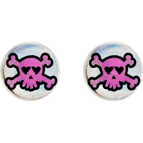 3D Sticker Teschio Rosa 12 mm (1/5)