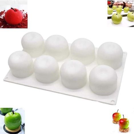 Silikon-Kuchenform, Form für gefrorene Desserts, Eiscremeform, Schokoladenform, Gebäckform, 8-fach-Form