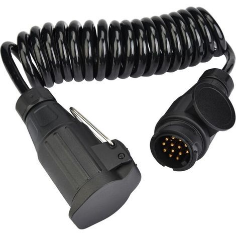 13 Pin Spring Cable Connector Adapter for Caravan Trailer.
