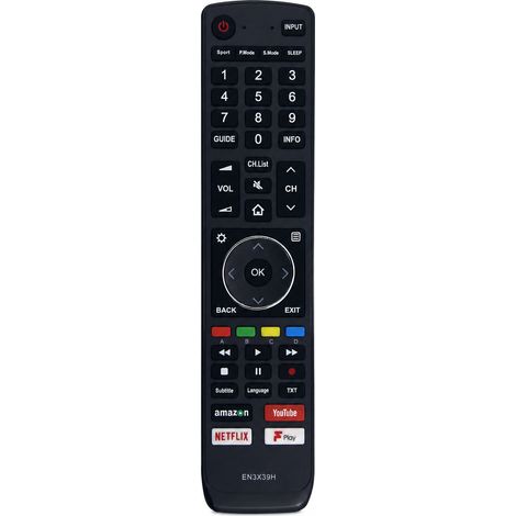 Télécommande TV Compatible avec VU et Hisense EN3X39H (1/5)