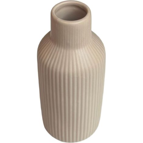 Ensemble de vases en céramique, 3 tailles, texture côtelée (1/5)