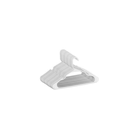30 cintres plastique blancs 42 cm Pour vêtements délicats (1/5)