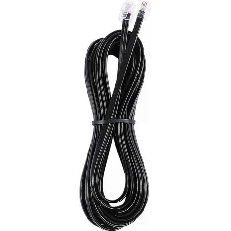 Câble téléphonique RJ11 6P4C pour modem ADSL, 5 mètres - JXLGV (1/4)