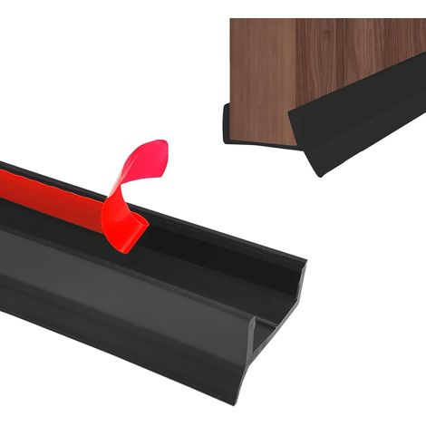 Plinthe de cuisine, joint d'étanchéité de bord de porte, 5 m, profilé de plinthe, autocollant pour 15/16/17/18 mm d'épaisseur de bois, plinthe de cuisine, en caoutchouc de silicone avec lèvre (1/5)