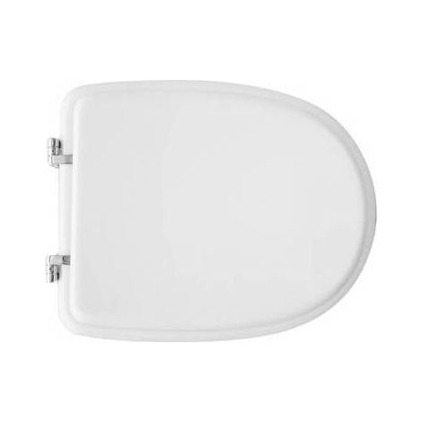 SIÈGE DE WC POUR CESAME VASO ARETUSA BLANC CHARNIÈRE RÉGLABLE FORME 6 Dimensions : Blanc - Soft Close