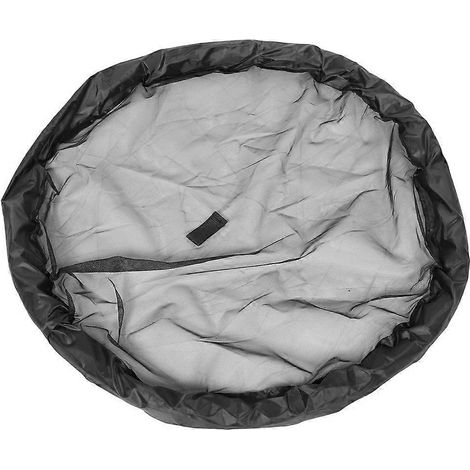 Couvercle de protection flottant pour îlot de plantes, adapté aux plantes avec fonction de protection pour bassin, noir. (1/5)
